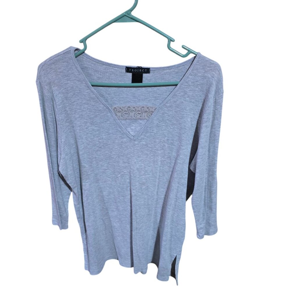 Project Gray Top 3/4 Sleeves Size L/XL